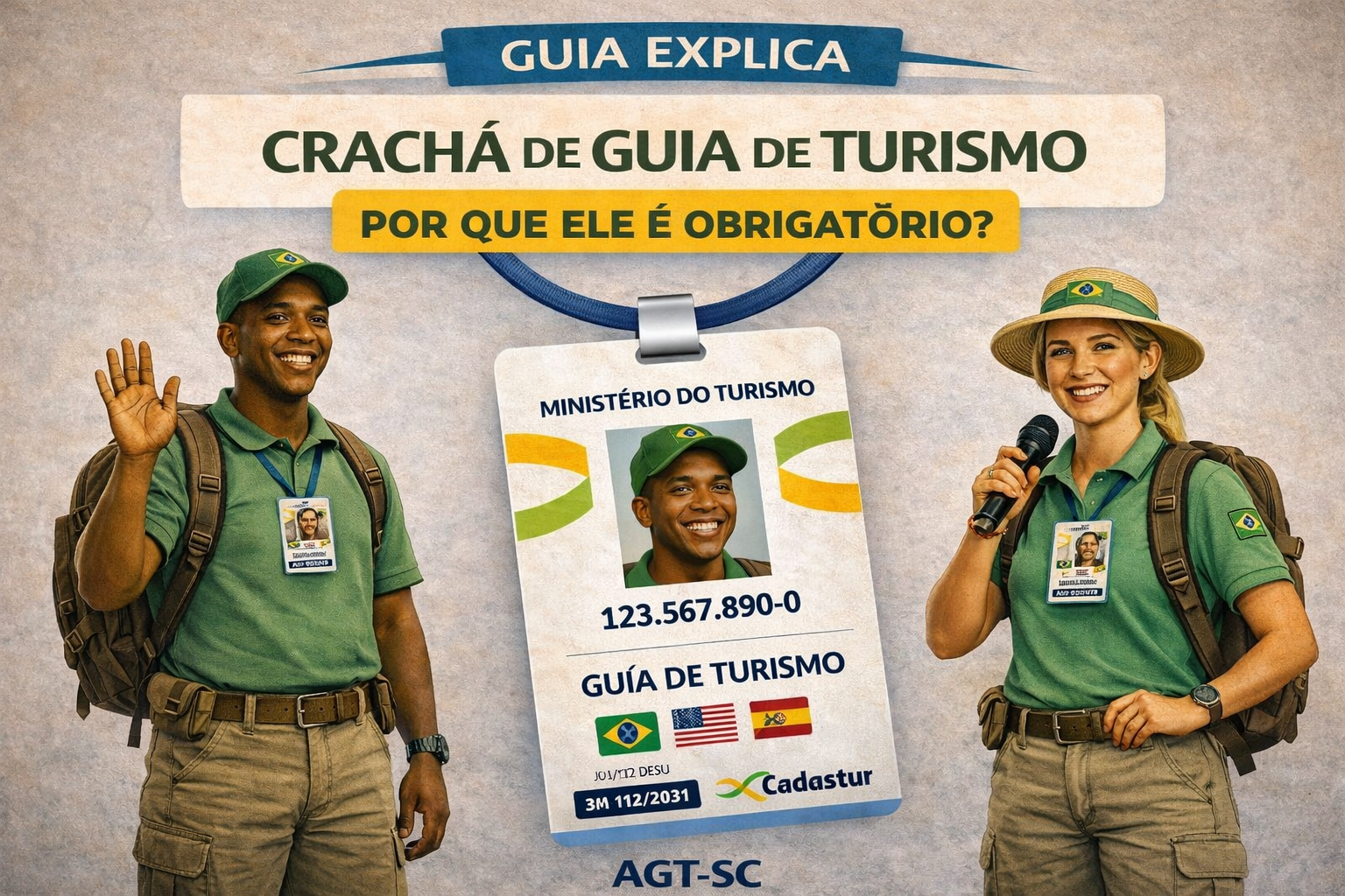 CRACHÁ DE GUIA DE TURISMO: POR QUE ELE É OBRIGATÓRIO?