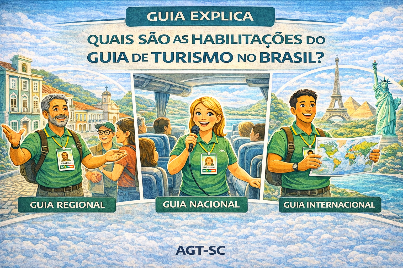 QUAIS SÃO AS HABILITAÇÕES DO GUIA DE TURISMO NO BRASIL?