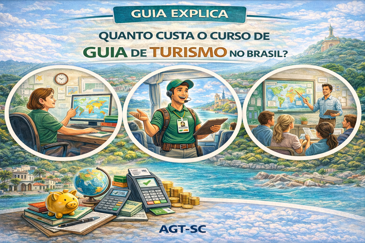 QUANTO CUSTA O CURSO DE GUIA DE TURISMO NO BRASIL?